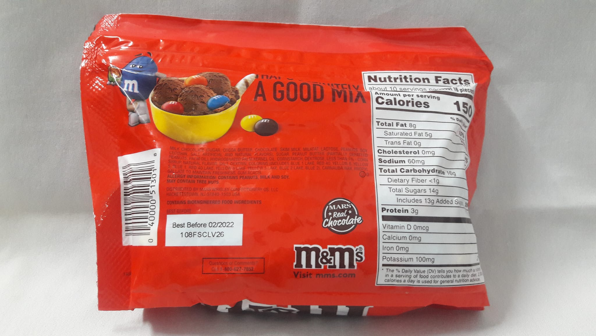 Socola Peanut butter M và M - Mỹ (255.2g)