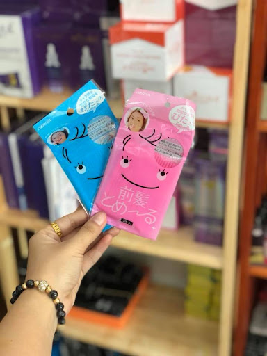 Combo 2 Miếng dán tóc mái giữ tóc trang điểm, miếng dán tóc tự dính tiện lợi