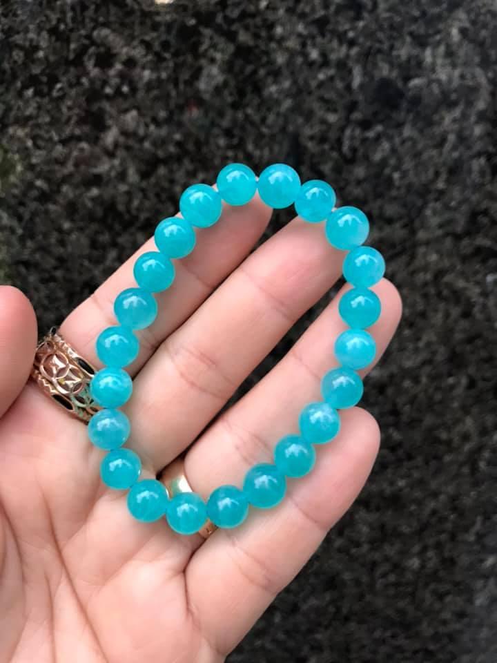 [HCM]VÒNG TAY AMAZONITE 8LY