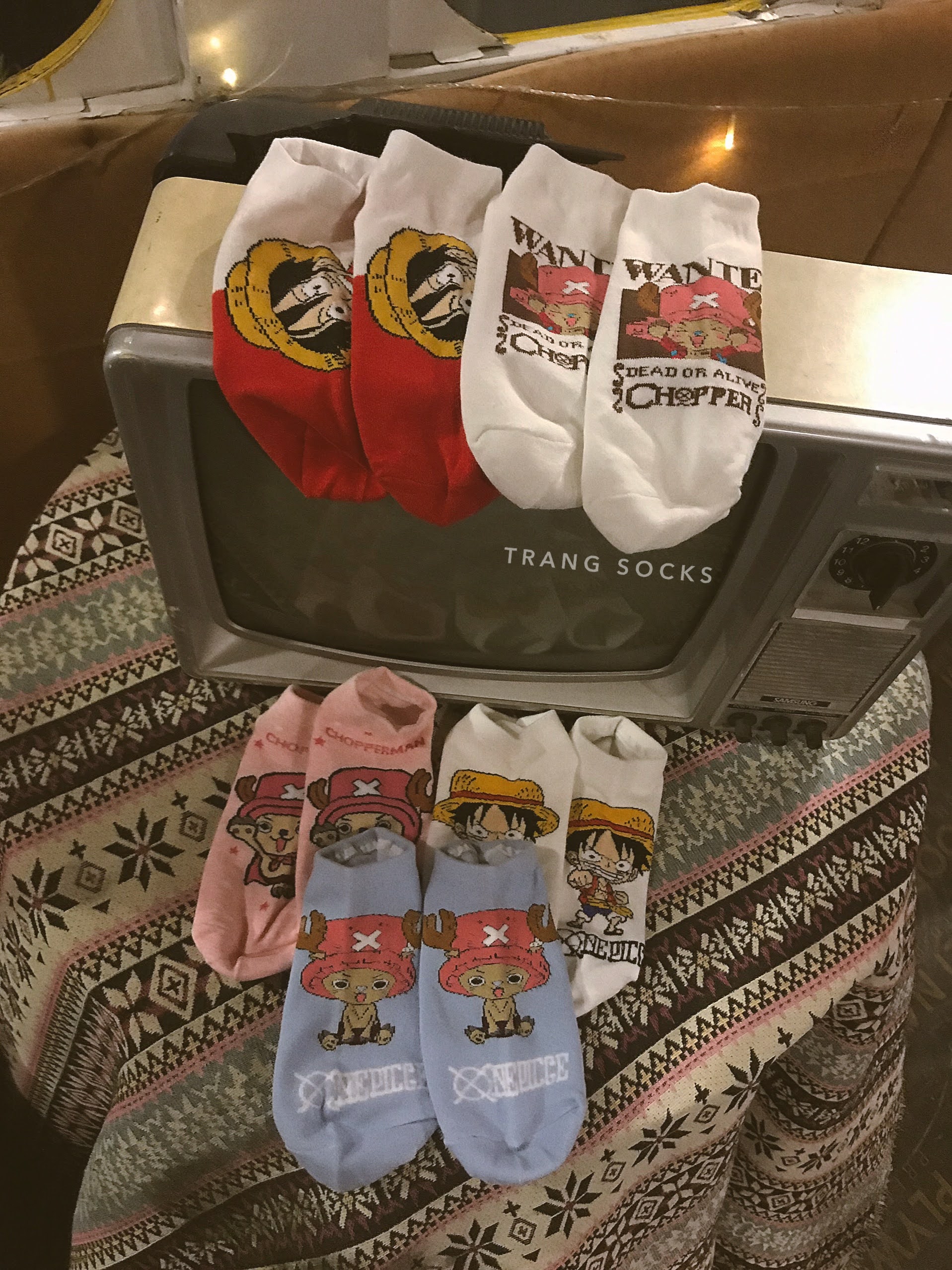 Tất ngắn cổ Luffy - One Piece