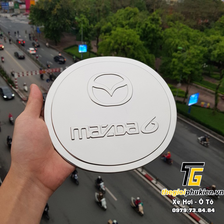 Ốp nắp bình xăng Mazda 6 mạ Crom