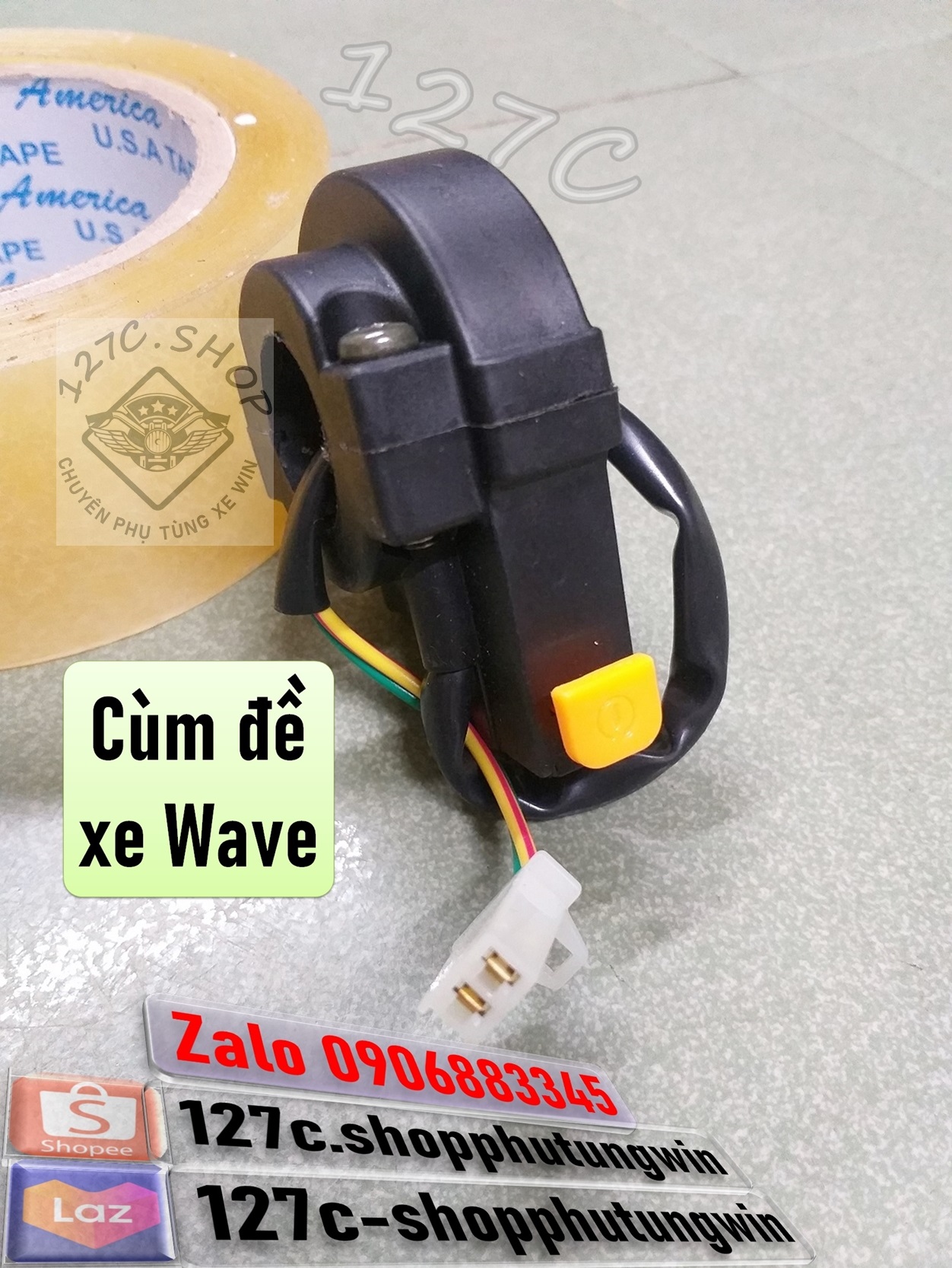 [HCM] Cùm ga công tắc đề xe Wave nhỏ