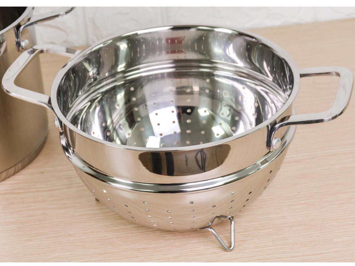 Bộ nồi xửng hấp Inox 304 Elmich EL3361 26cm nắp kính dùng bếp từ, bảo hành 2 năm