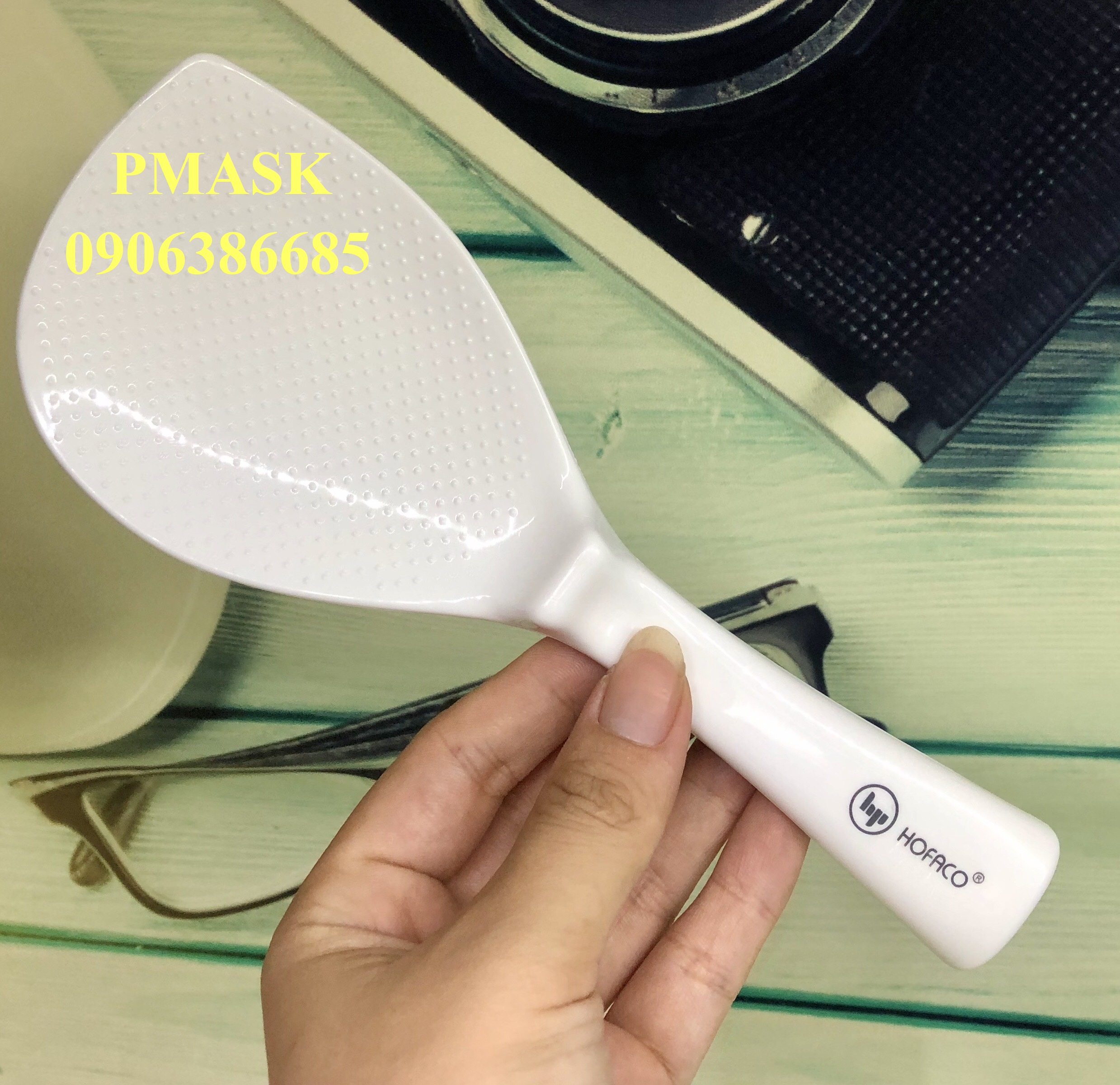 Vá xới cơm hình lá Hofaco - HPB88