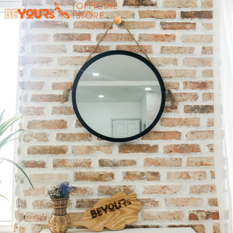 GƯƠNG TRÒN SOI TRANG ĐIỂM TREO TƯỜNG KHUNG GỖ HÀN QUỐC MIA CIRCLE MIRROR - BEYOURS NỘI THẤT HÀN QUỐC