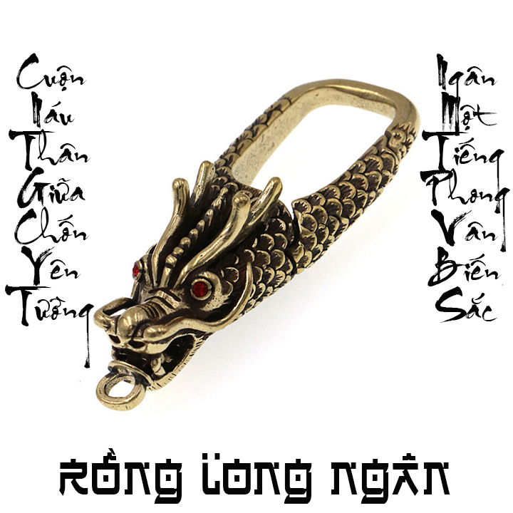 [HCMC] Copper Dragon head keychain-pka097