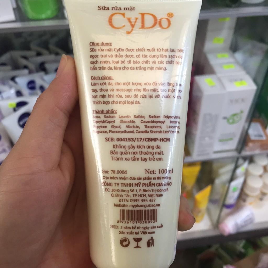 sữa rửa mặt cydo