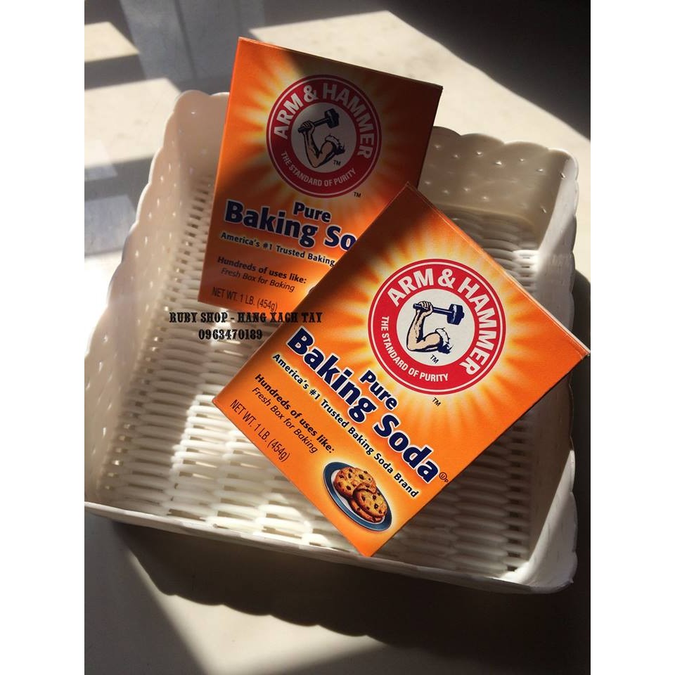[HCM]Bộ 2 Hộp Bột Trắng Răng Baking Soda Arm Hammer 454 gam
