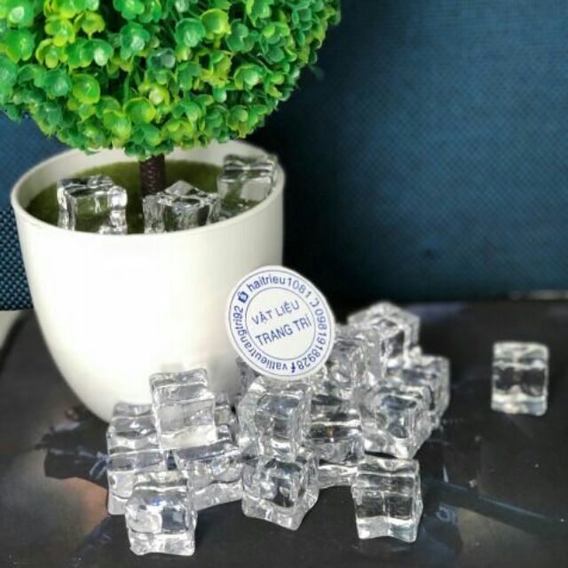 Viên đá giả 1.8cm phụ kiện chụp hình trang trí charm slime