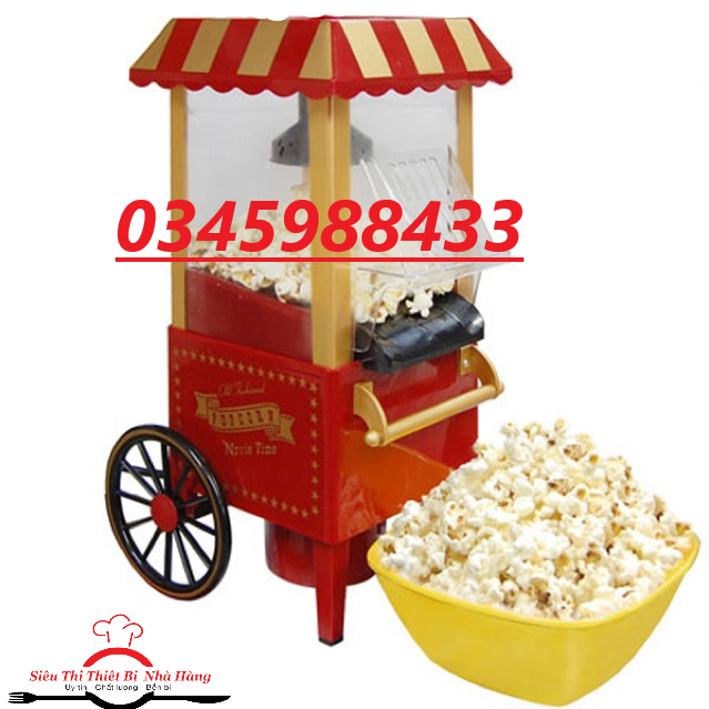 Máy nổ bỏng ngô bắp rang bơ mini