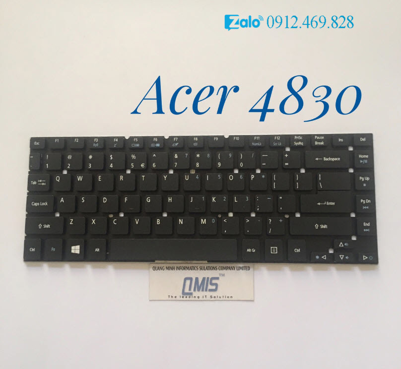 Bàn phím laptop Acer Aspire E1-410, E1-430, E1-432, E1-411, E1-470, E1-472, E5-411, E5-471, E5-472, ES1-411, ES1-511, ES1-431 - 4830