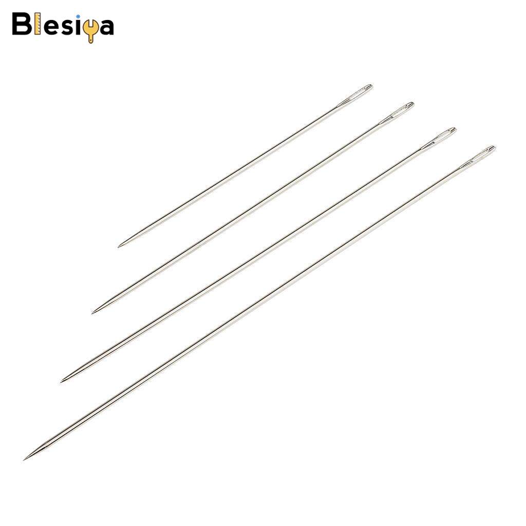 Blesiya 4 Assorted Sizes Hand Sewing Needles For Easy Threading Darning Binding Bank Voucher