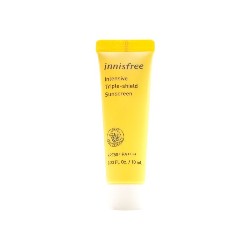 (Minisize 10ml) Kem chống nắng Innisfree Intensive Triple Shield Sunscreen SPF50+/PA++++ ( mẫu mới 2020)