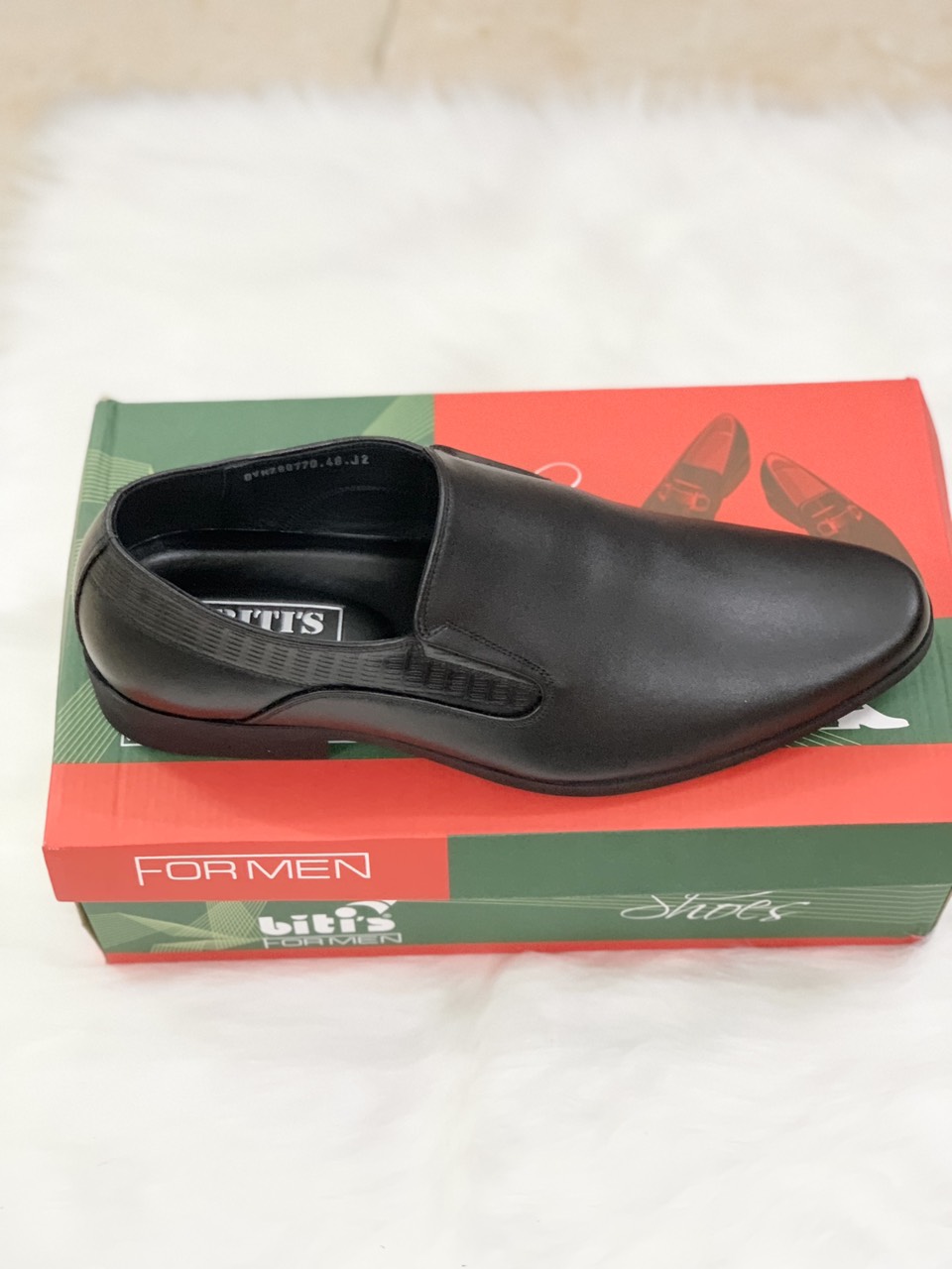 Giày Tây Da Nam Cao Cấp Biti's X DVM29077DEN (ĐEN)