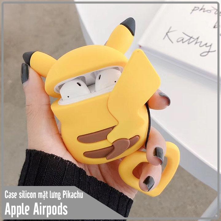 Case silicon cho tai nghe Airpods mẫu lưng Pikachu