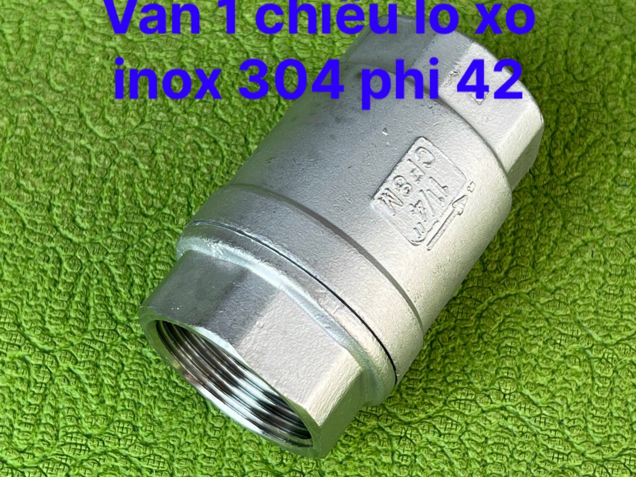 VAN 1 CHIỀU LÒ XO INOX 304 PHI 21; PHI 27; PHI 34; PHI 42; PHI 49; PHI 60
