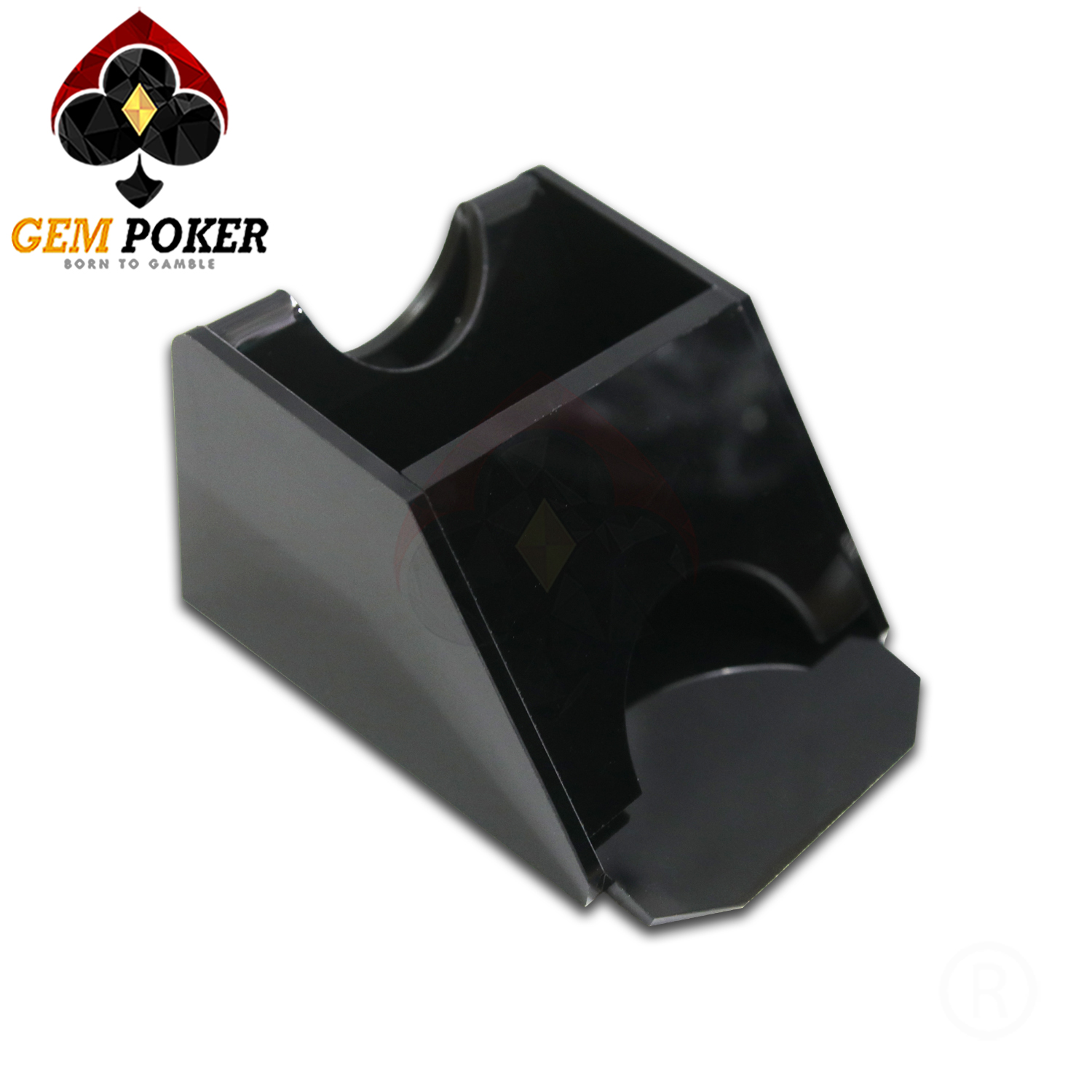 CARD SHOE DEALER SHOE 1 DECK - BLACK