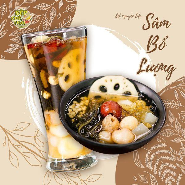 Chè sâm bổ lượng nấu 20 chén BẾP CHÈ THÁI