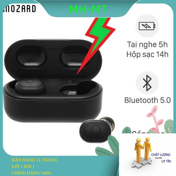 Tai nghe Bluetooth True Wireless Mozard DS635-WB Đen