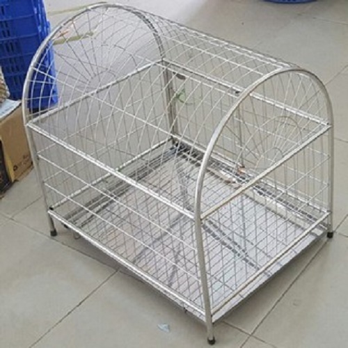[HOÀN TIỀN 10%]LỒNG INOX CHO CHÓ MÈO SIZE 0 CAO CẤP