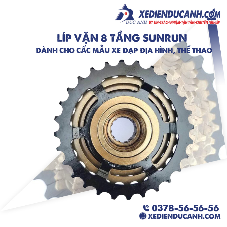 [HÀNG CÓ SẴN - LÍP XE ĐẠP] Líp vặn 8 tầng xe đạp thể thao Sunrun