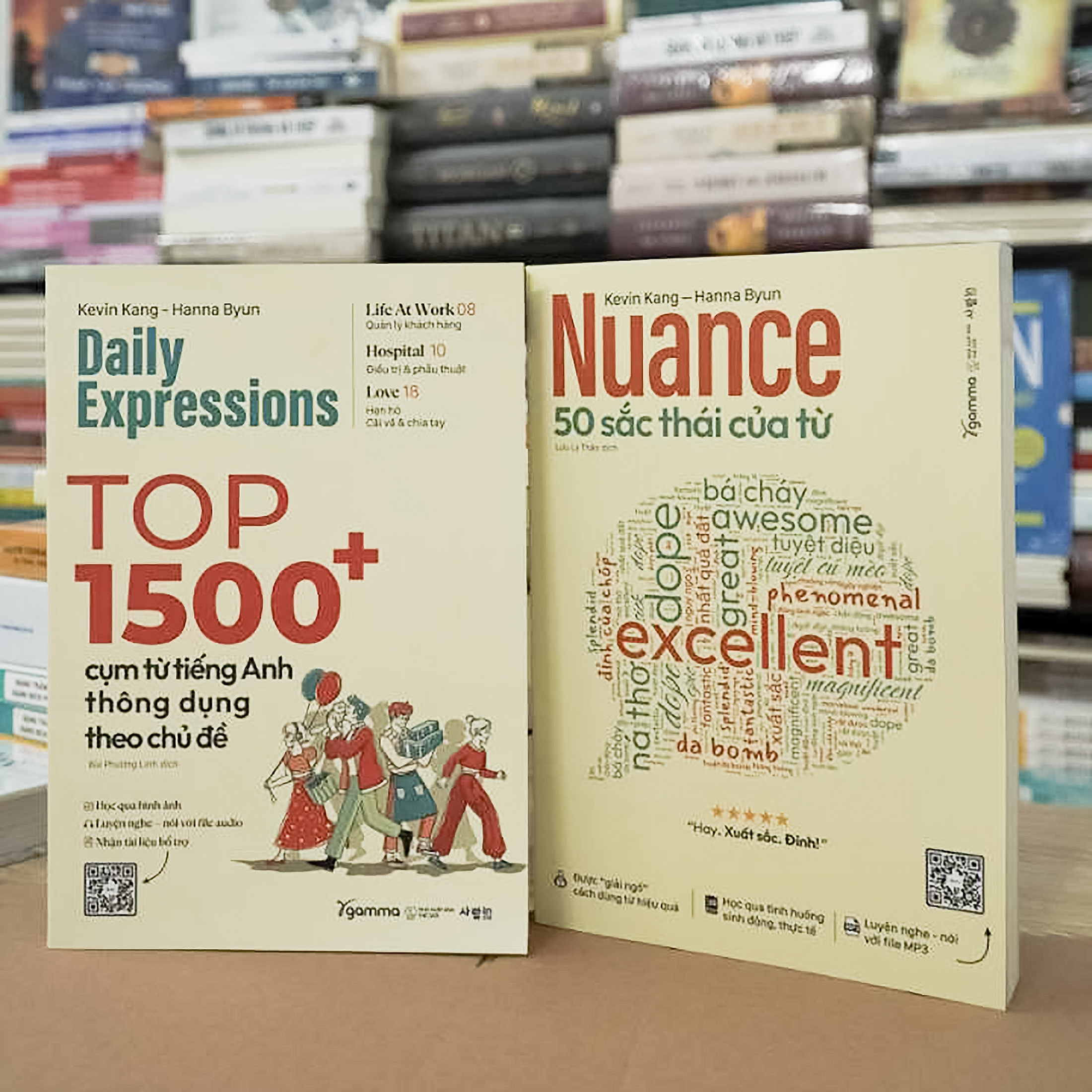 Bộ sách về từ vựng tiếng anh : nuance 50 sắc thái của từ + top 1500+ cụm từ tiếng anh thông dụng theo chủ đề