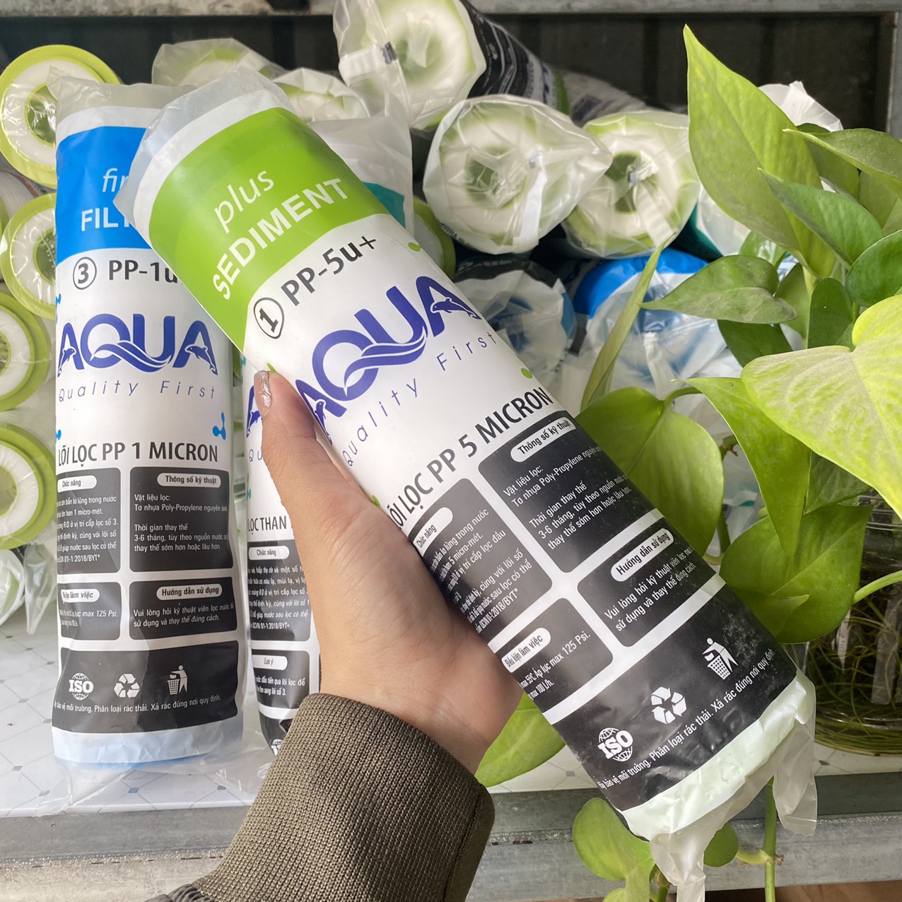 Bộ 3 lõi lọc thô Aqua 123