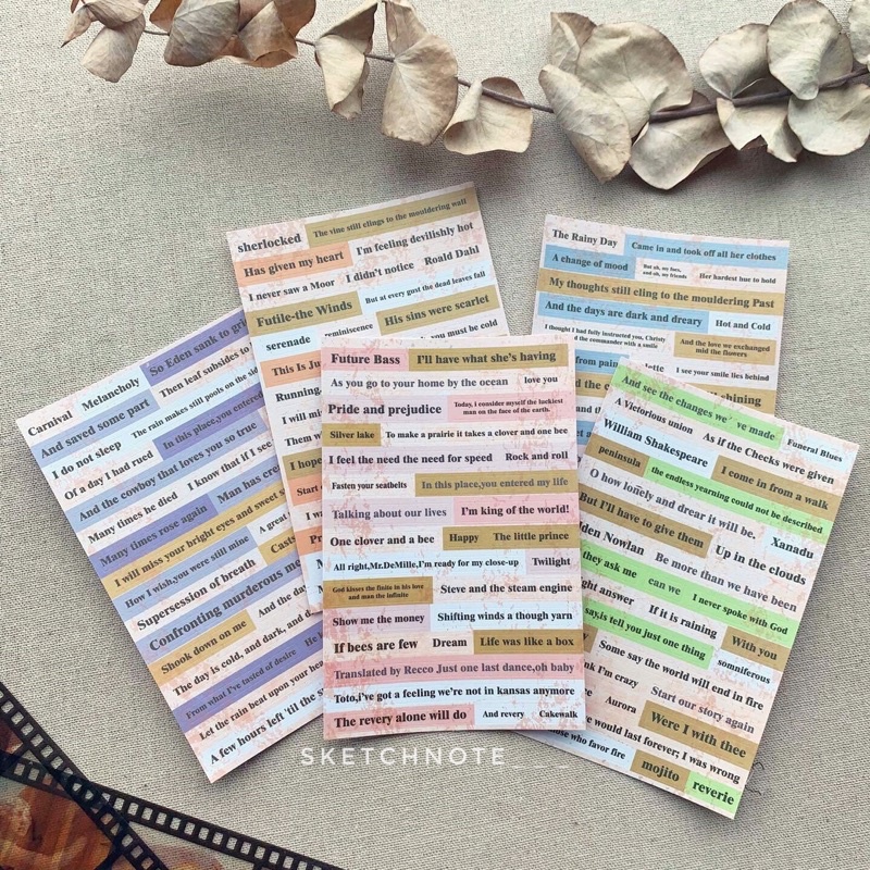 Sticker chữ sticker quote vintage ST060