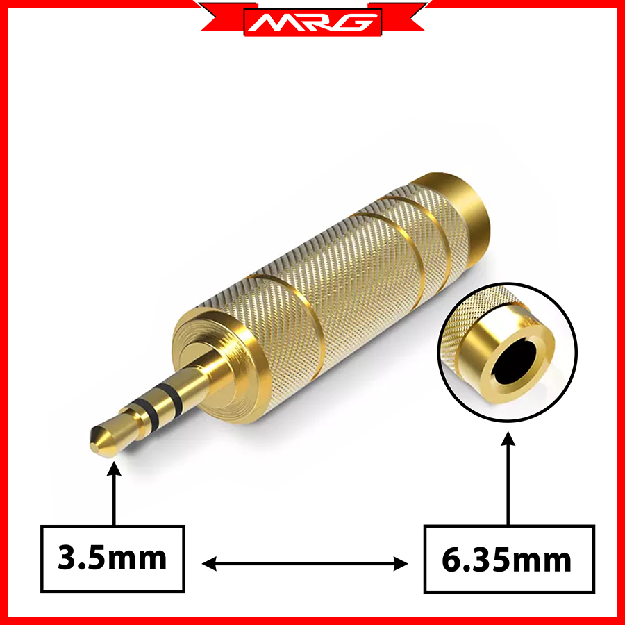 Jack Chuyển Đổi 6.5 ra 3.5 (lổ cắm 6 ly sang đầu jack 3.5), giá 1 chiếc. JC