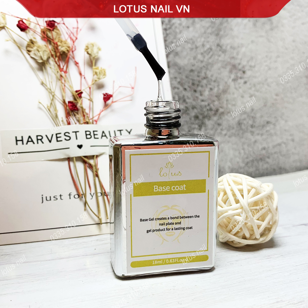 Base coat , gel liên kết Lotus chai 18 ml