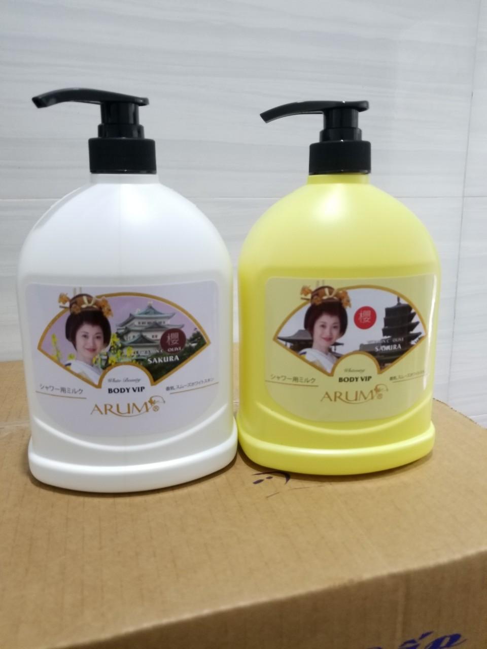 Sữa tắm cô gái Nhật SAKURA BODY VIP ARUM 1200ml