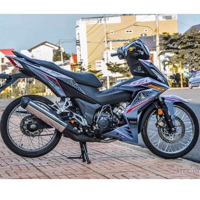 Tem rời winner lục giác dán xe xám xi măng