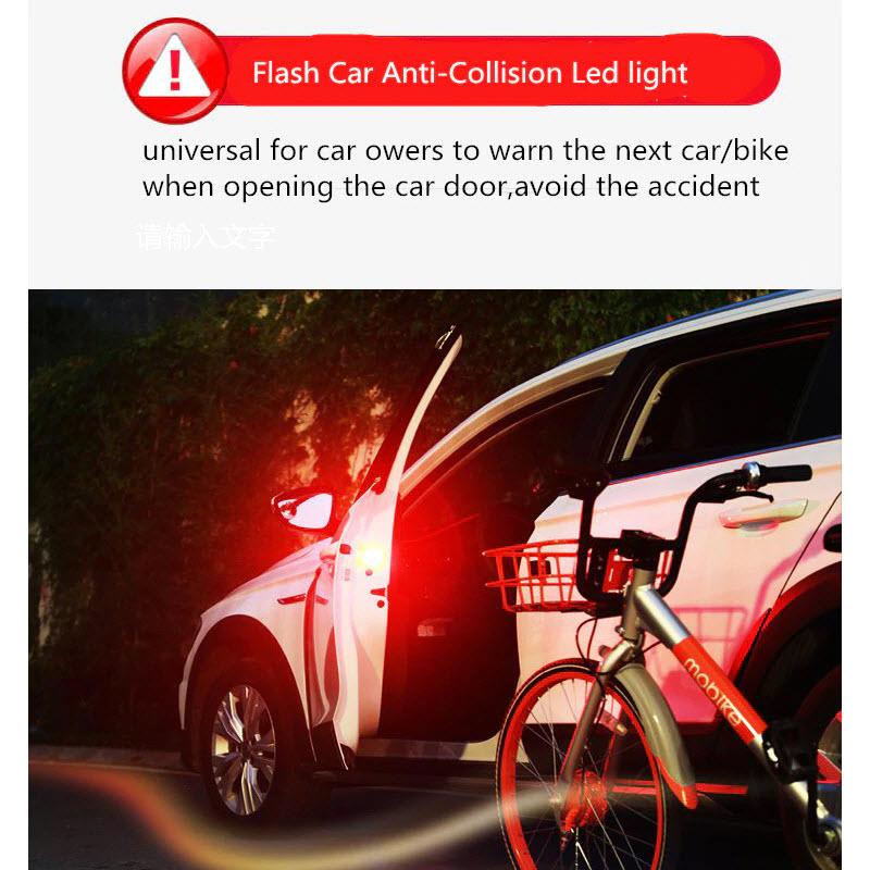 Combo 2 đèn LED cảnh báo va chạm gắn cửa ô tô cao cấp