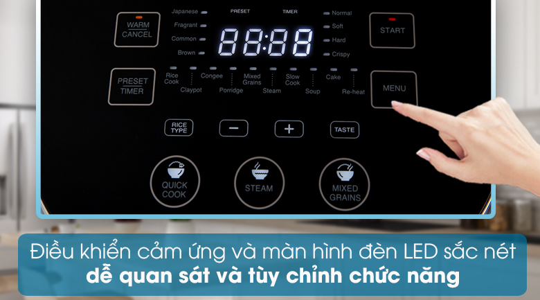 Nồi cơm cao tần Sharp 1.8 lít KS-IH191V-BK hàng chính hãng