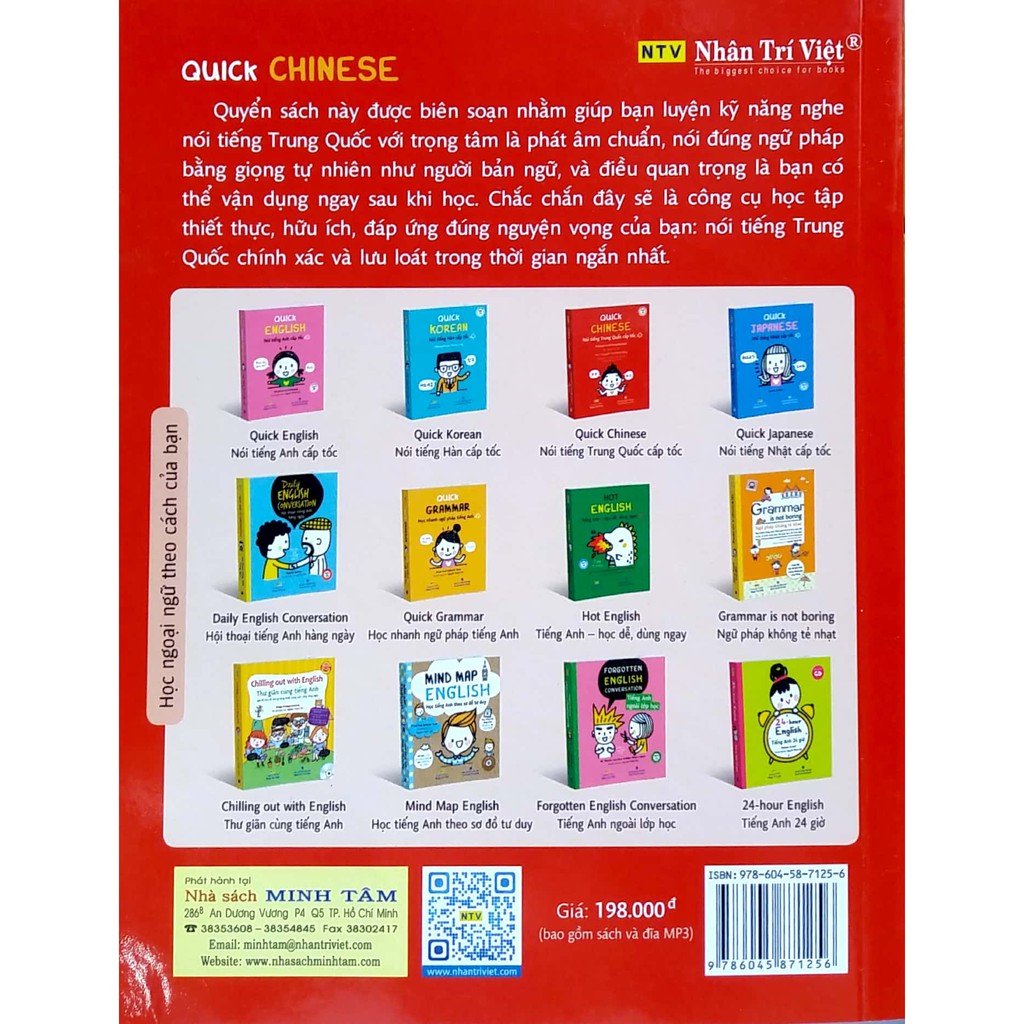 Sách - Quick Chinese - Nói tiếng Trung Quốc cấp tốc (kèm CD)