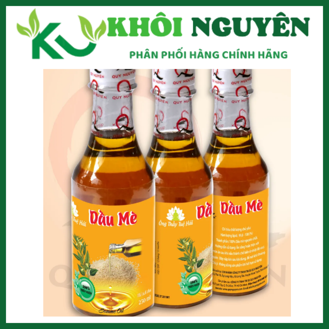 (Combo 2 chai) Dầu mè Quy Nguyên chai 250 ml