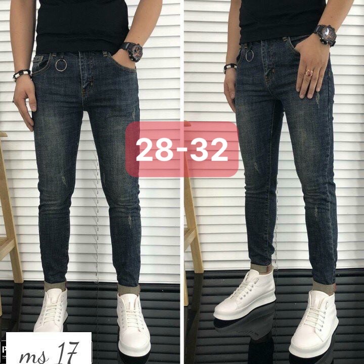 Quần jean nam xước nhẹ MS17