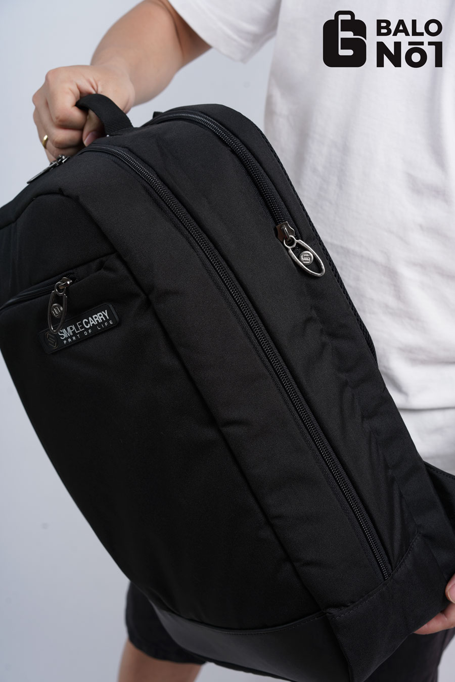 [HCM][Chính Hãng] Balo Cao Cấp Simple Cary A-City 2 - Black