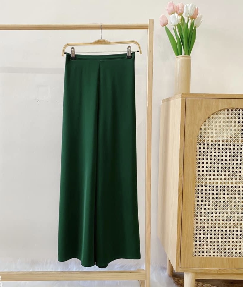 Quần áo dài vải satin lụa đủ màu