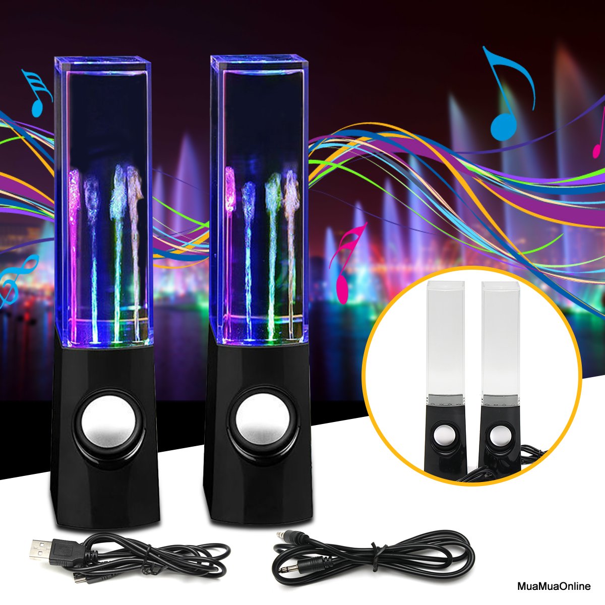 Loa nhạc nước 3d nhảy theo điệu nhạc