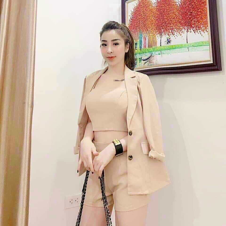 [HCM]Đồ Nữ Jumpsuit Nữ Phối Nơ Thời Trang Cao Cấp