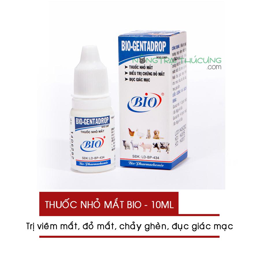 Thuốc Nhỏ Mắt Cho Chó Mèo BIO GENTADROP 10ml - [Nông Trại Thú Cưng]