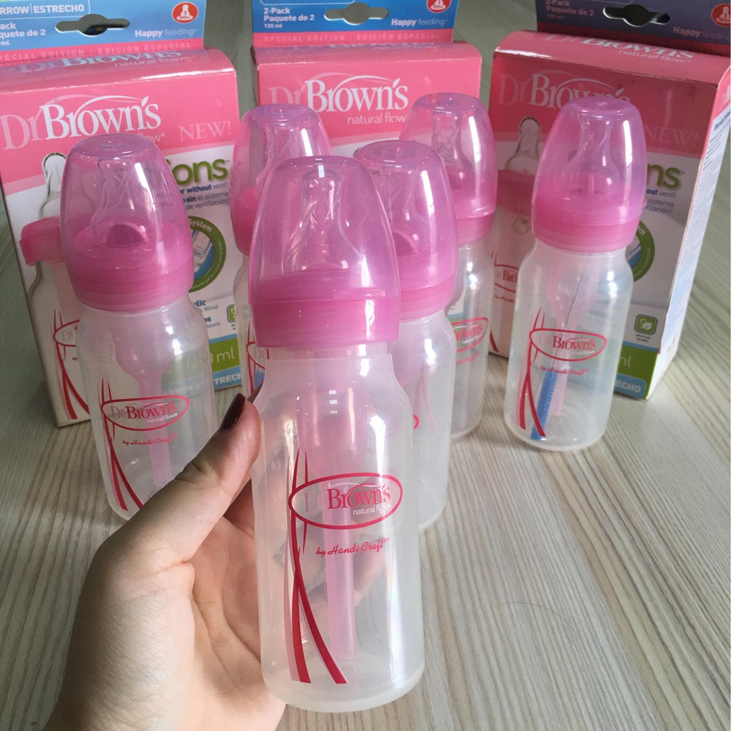 Combo 2 bình sữa 120ml nhựa pp options