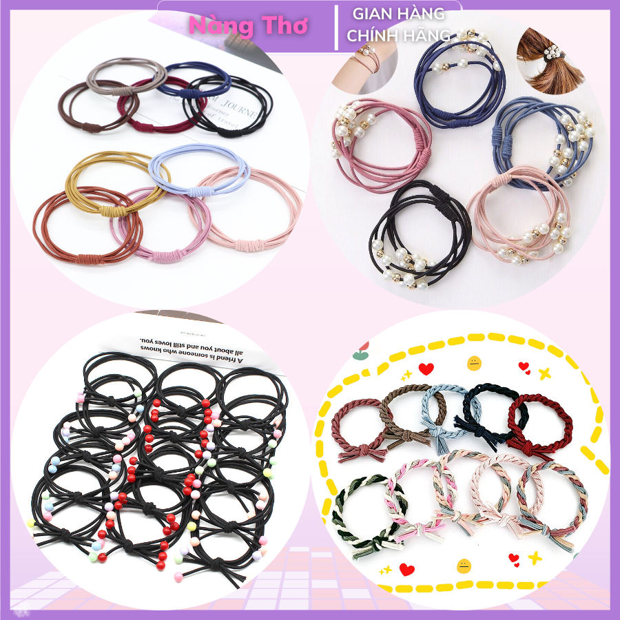 Dây cột tóc đơn giản cho nữ