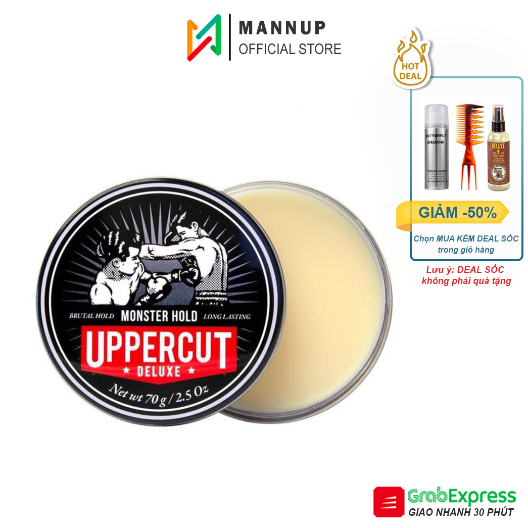 [HCM]Sáp Vuốt Tóc Uppercut Monster Hold Pomade (Gốc Dầu) 70g