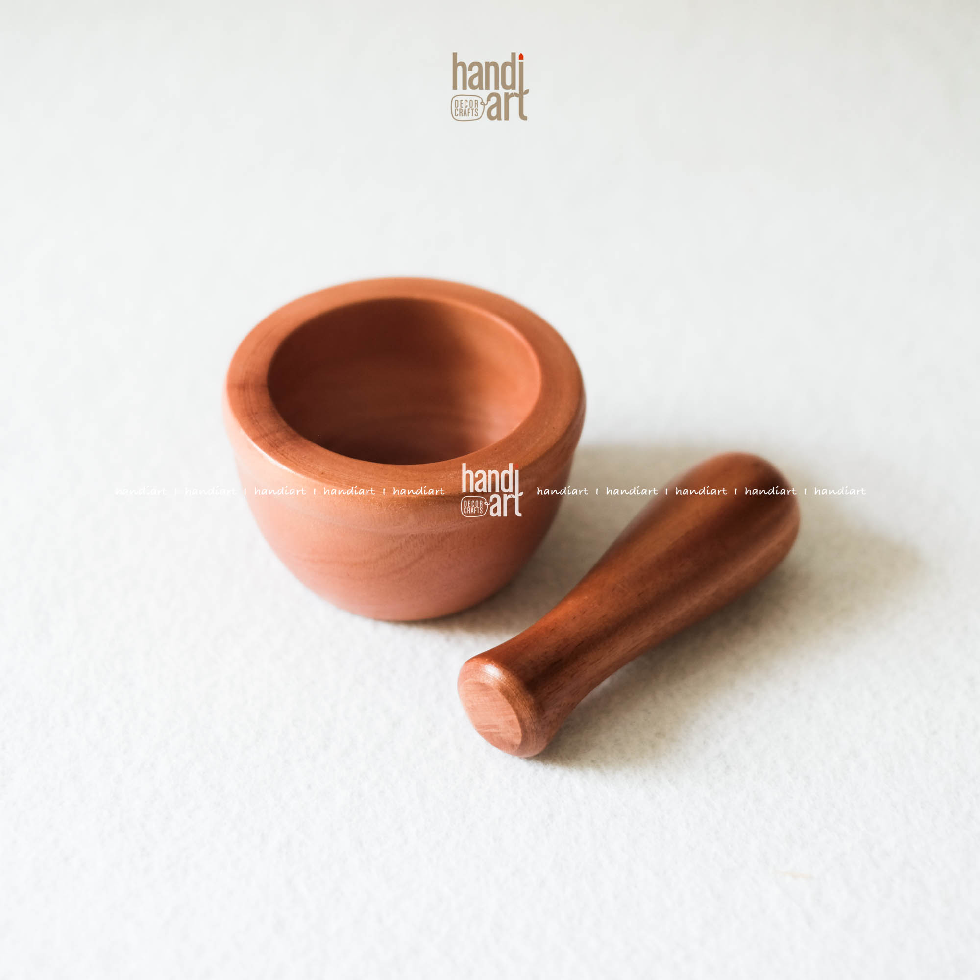 Cối & chày gỗ giã hành tỏi