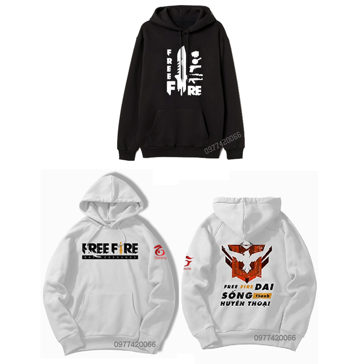 Áo game Free Fire, áo hoodie Free Fire