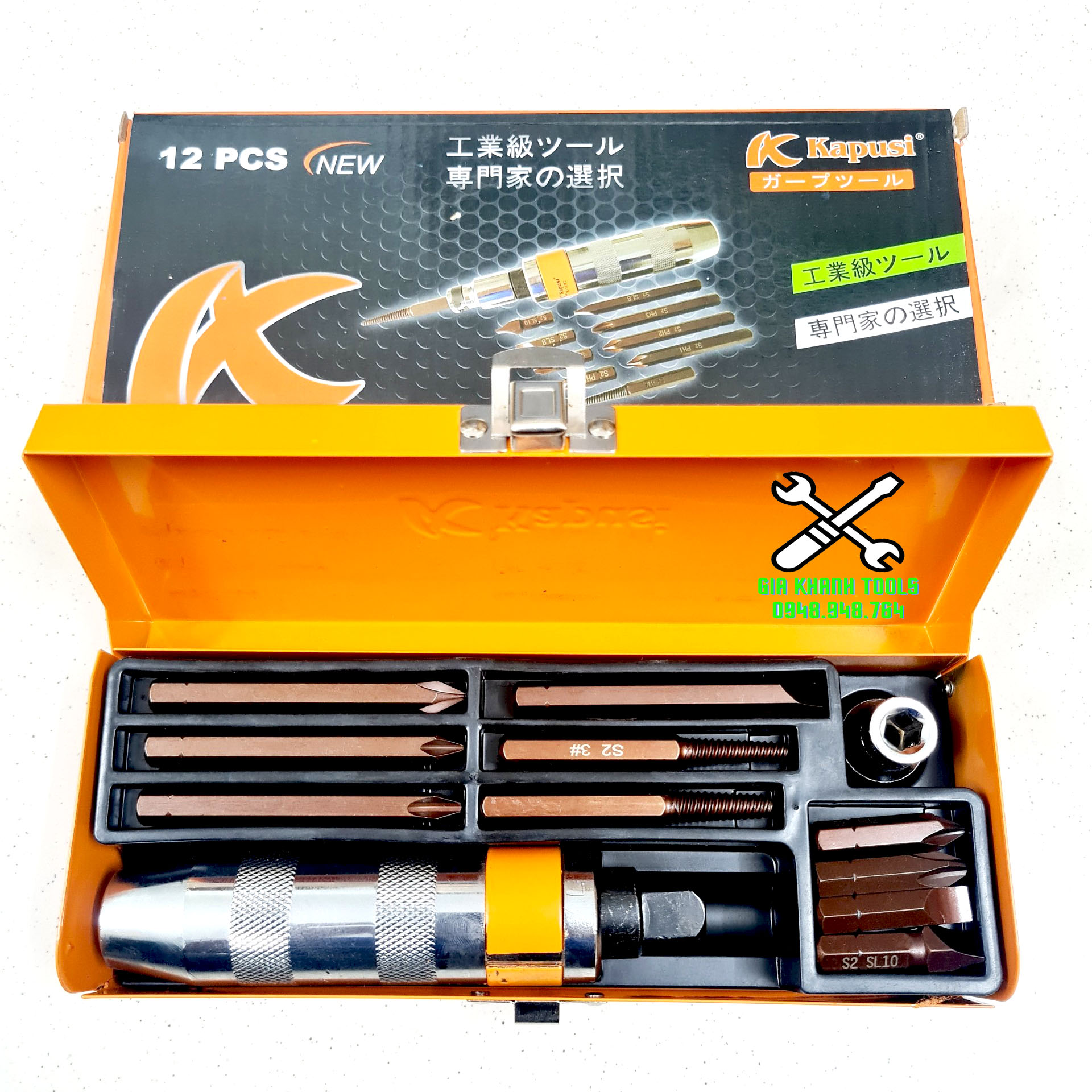Bộ vít đóng 12 chi tiết kapusi