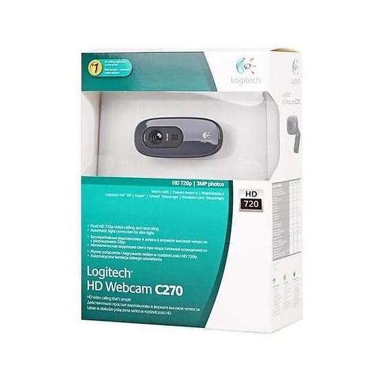 Webcam Logitech C270 HD 720P (Đen) - Bảo Hành 2 Năm
