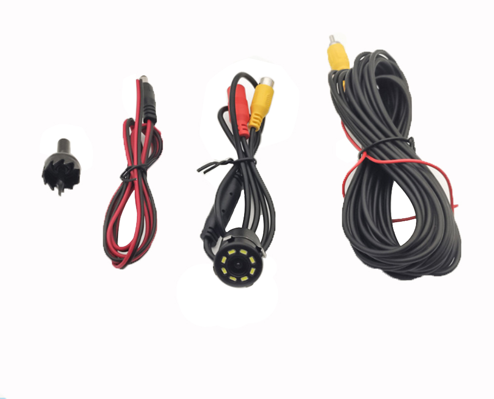 Camera lùi 8 led, chân cắm AV, dùng với màn hình DVD, TFT, Android